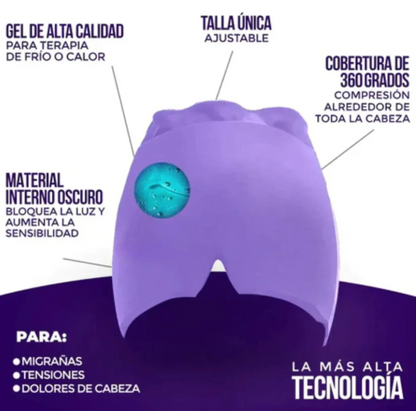 MediGel - Gorro terapéutico para el dolor de cabeza